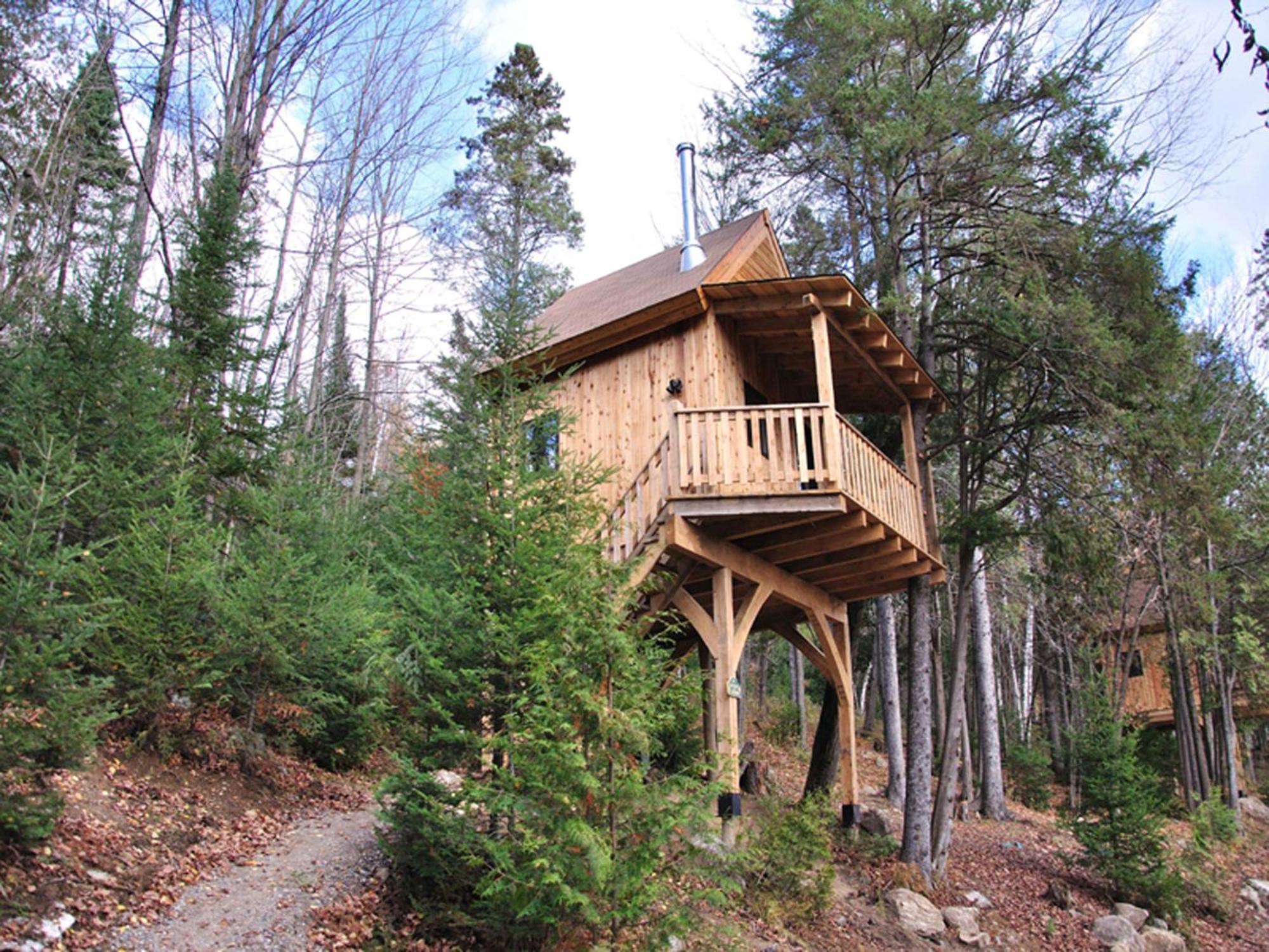 Les Cabanes Du Trappeur Wentworth-Nord Exterior photo