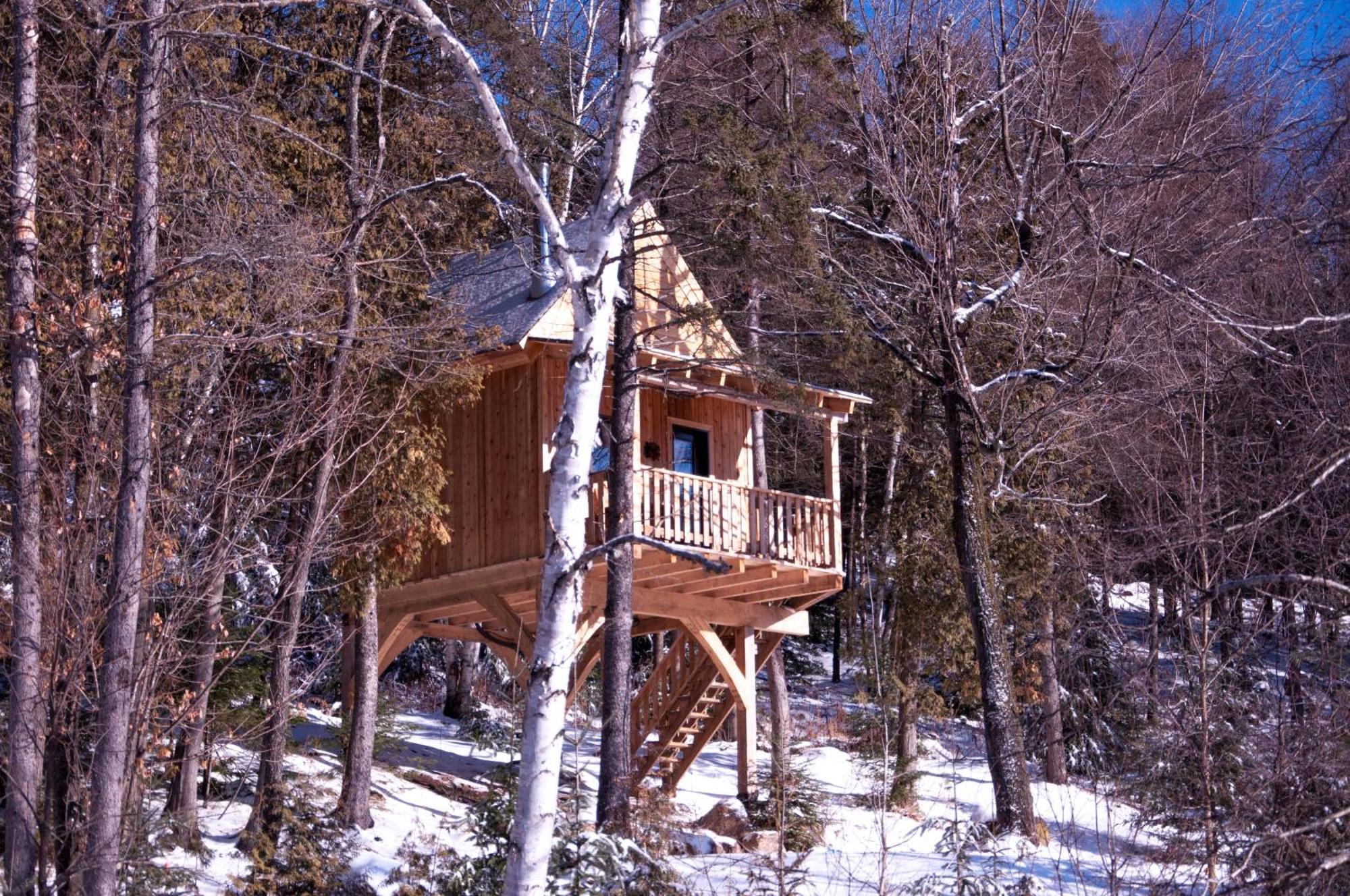Les Cabanes Du Trappeur Wentworth-Nord Exterior photo